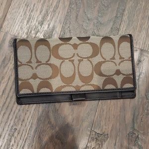 Coach checkbook cover